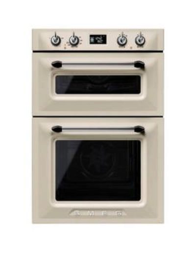 Smeg Dosf6920P 60Cm Built-In Double Electric Oven - Cream Smeg Dosf6920P 60Cm Built-In Double Electric Oven - Cream